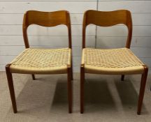 A pair of Moeller, 71 dining chairs