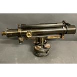 A Troughton & Simms theodolite constructed in oxidised and lacquered brass