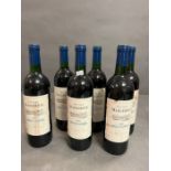 Six bottles of Chateau Margerots Bordeaux Superieur 2000