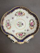 Dr.Wall Worcester c.1770 enamelled shell dessert dish