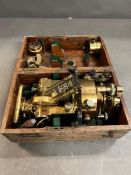 A vintage Theodolite, Scientific Instrument, Cooke Troughton and Simms No 41239 in box