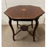 An octagonal occasional table (H70cm Dia74cm)