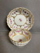 New Hall porcelain pattern no 160 tea bowl and saucer