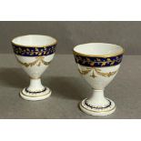 A pair of Barr, Flight & Barr Worcester egg cups c,1792-1803