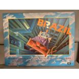 Brazil movie print poster on board, 100cm x 75cm from the estate of George Gibbs, special effects