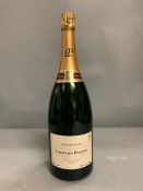 A 1500ml bottle of Laurent Perrier Champagne