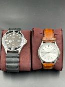 A Pair of Gents watches one by Casio and one by Pulsar