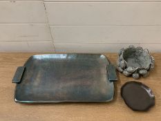 A Julia Knight rectangular tray and accessories