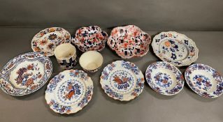 A selection of ironstone china