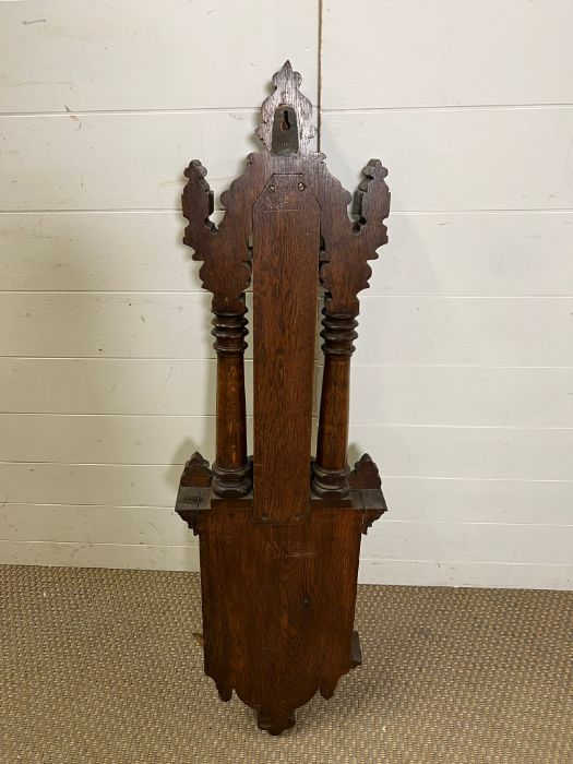 An oak cased barometer (H110cm W32cm) - Image 2 of 8