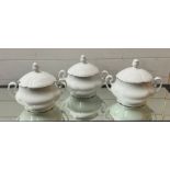 Three lidded tureen