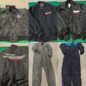 A selection of movie set jackets , The Watch Man Bomber jacket