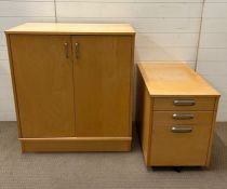 Two office units (H97cm W85cm D43cm)