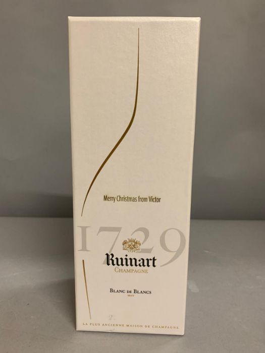 A boxed Bottle of Ruinart Blanc De Blancs Champagne - Image 2 of 4