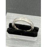 A Platinum Diamond Round Brilliant Cut Eternity Ring Approx 1ct (Size L)