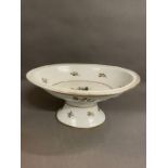 A rare 18th Century Chamberlain Worcester pedestal dish