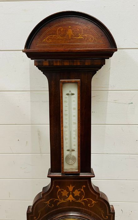 An inlay mahogany wheel barometer - Image 2 of 3