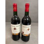 Two bottles of Chateau Talon Bordeaux 2002