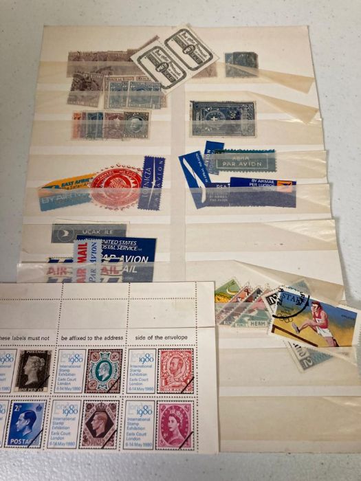 A Box of World stamps