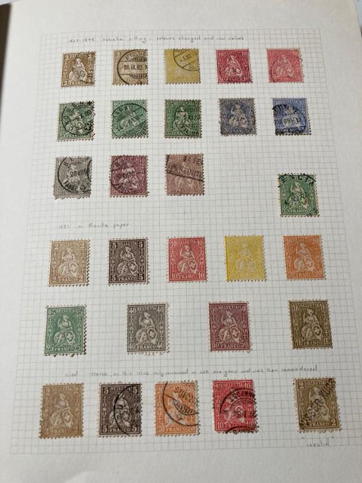 An album of stamps for Switzerland for 1843 onwards. - Image 12 of 13