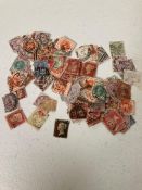 A packet of Victorian stamps of great Britain