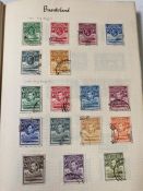 An album of stamps from Rhodesia, Basutoland, Botswana and Swaziland