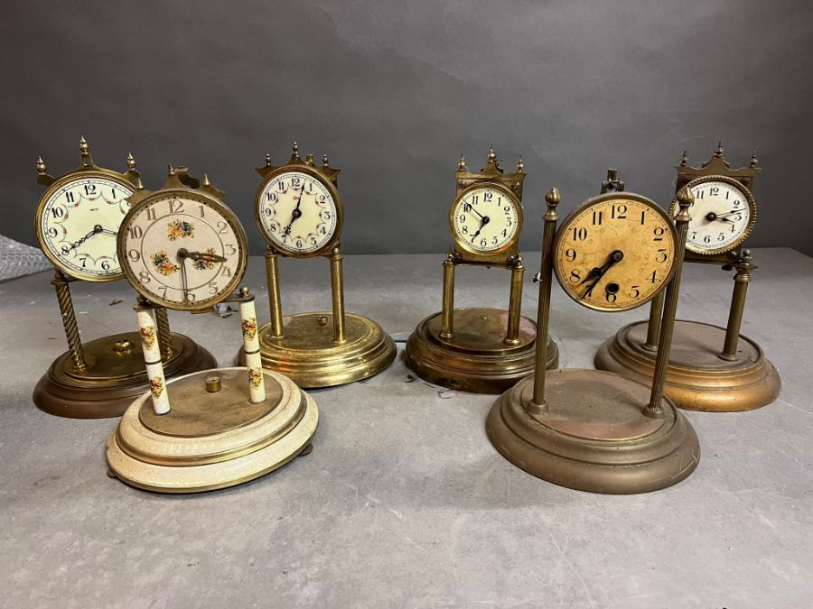 A selection of six Bandstand clocks in need of refurbishment