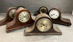 Six Tambour clocks