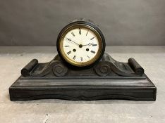 An English regency style slate clock AF