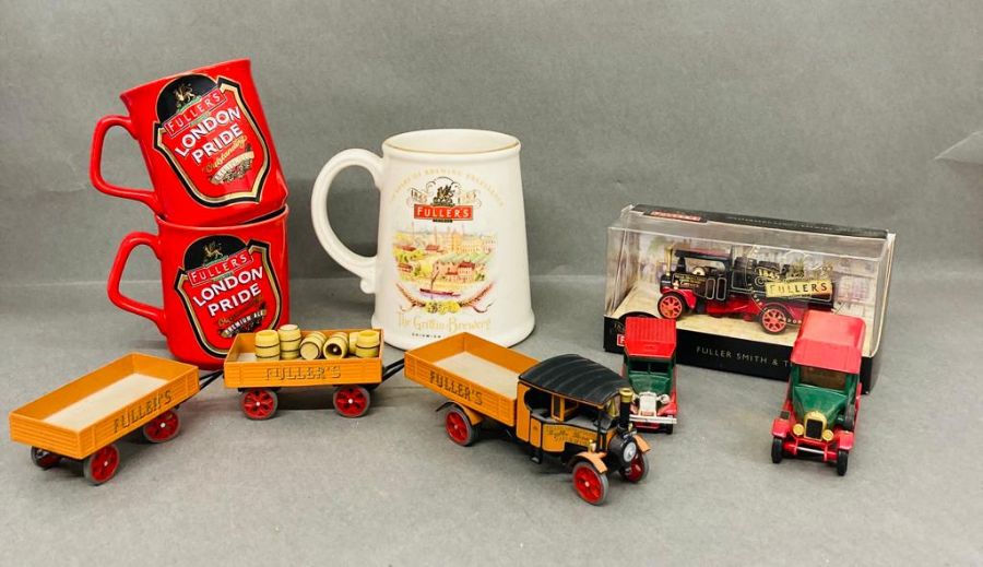 A small selection of Fuller's collectable items