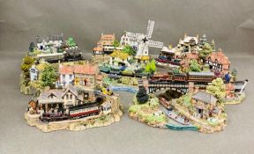 Danbury Mint County Lines Collection models to include, Hill Farm Crossing, The River Crossing,