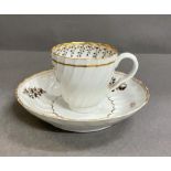 A Chamberlain Worcester cup and saucer c.1790