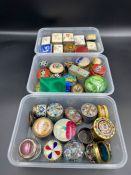 A selection of various pill boxes