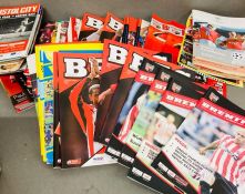 A selection of various football magazines