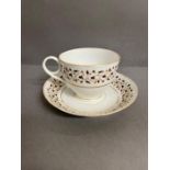 Barr & Worcester c.1792-1803 incised mark B cup and saucer