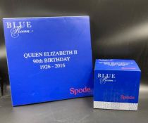 Two boxed Queen Elizabeth II 90th birthday 1926-2016, cup and plate. Spode