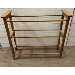 An antique pine towel rail (H72cm W79cm)