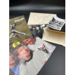 A selection of various autographs, LondonBeat, Rowan Atkinson, Peter Pan, etc