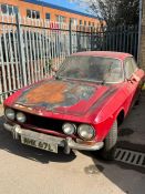 A 1973 Alfa Romeo 2000 right hand drive, Barn/garage find. in need of full restoration, fire in