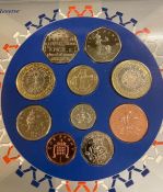A selection of collectable UK coins