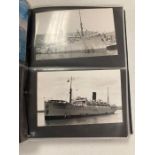 Two Albums of Vintage Postcards Ship related.