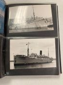 Two Albums of Vintage Postcards Ship related.