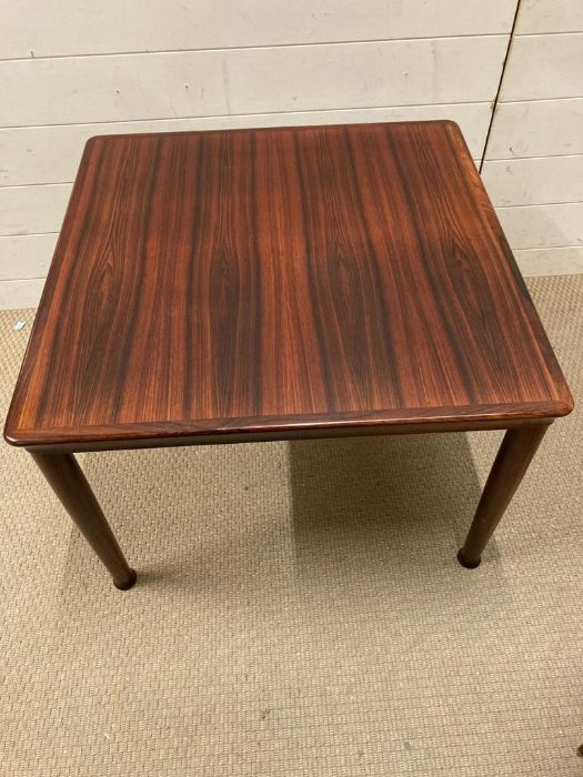 A Danish Rosewood coffee table by Vejle Stole & Mobelfabrik 1960's (H19.5cm W70cm D70cm) - Image 3 of 4