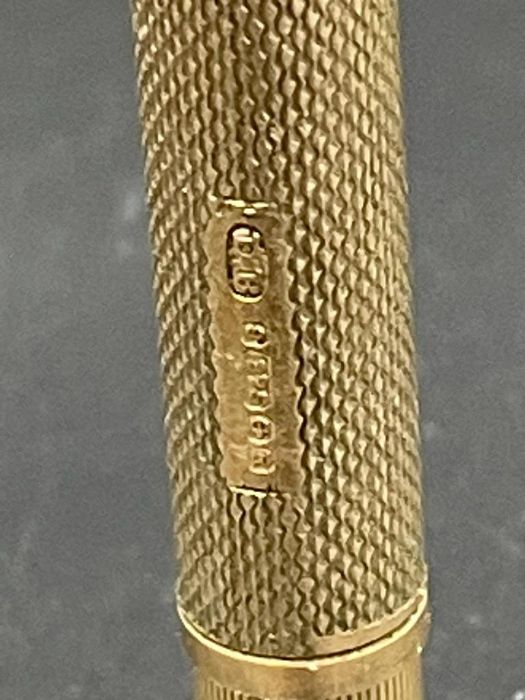 A 9ct gold cigar piercer, hallmarked and with makers mark EB, total approximate weight 12.8g - Image 2 of 2