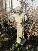 A bust of Hermes on a column plinth