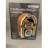 Zennox cd/radio player jukebox, sealed