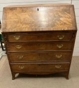 A George III bureau fitted interior (H110cm W91cm D50cm)