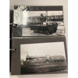 Five Albums of Train related vintage postcards