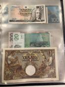 An Album of World Bank notes including Scotland.