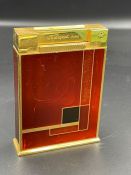 A Vintage S T Dupont Laque De Chine table lighter
